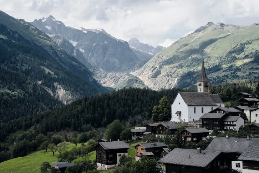 mountain church Fiesch