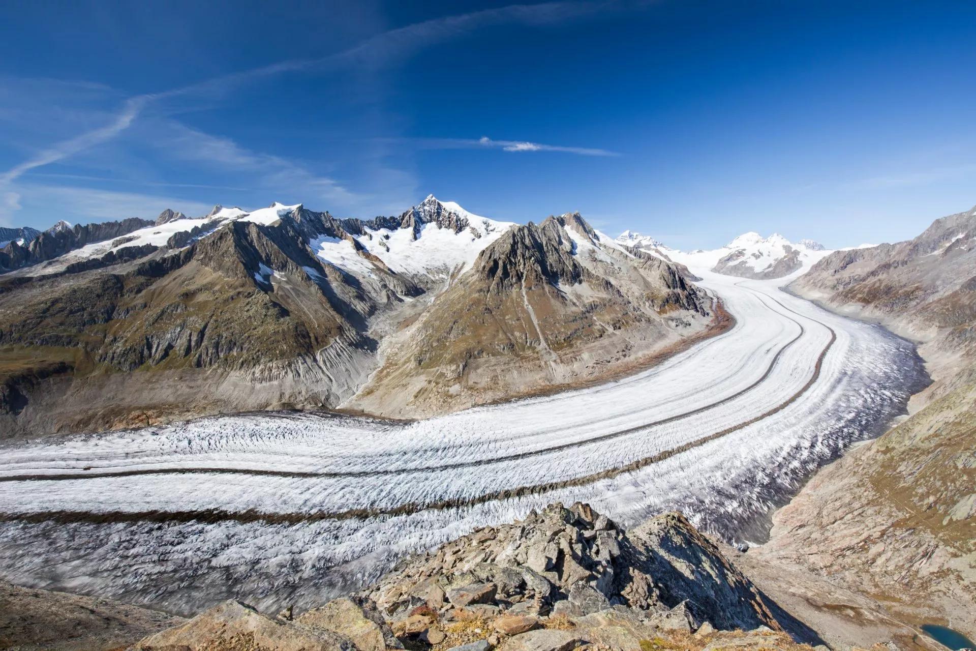 Ruta panorámica del glaciar Aletsch