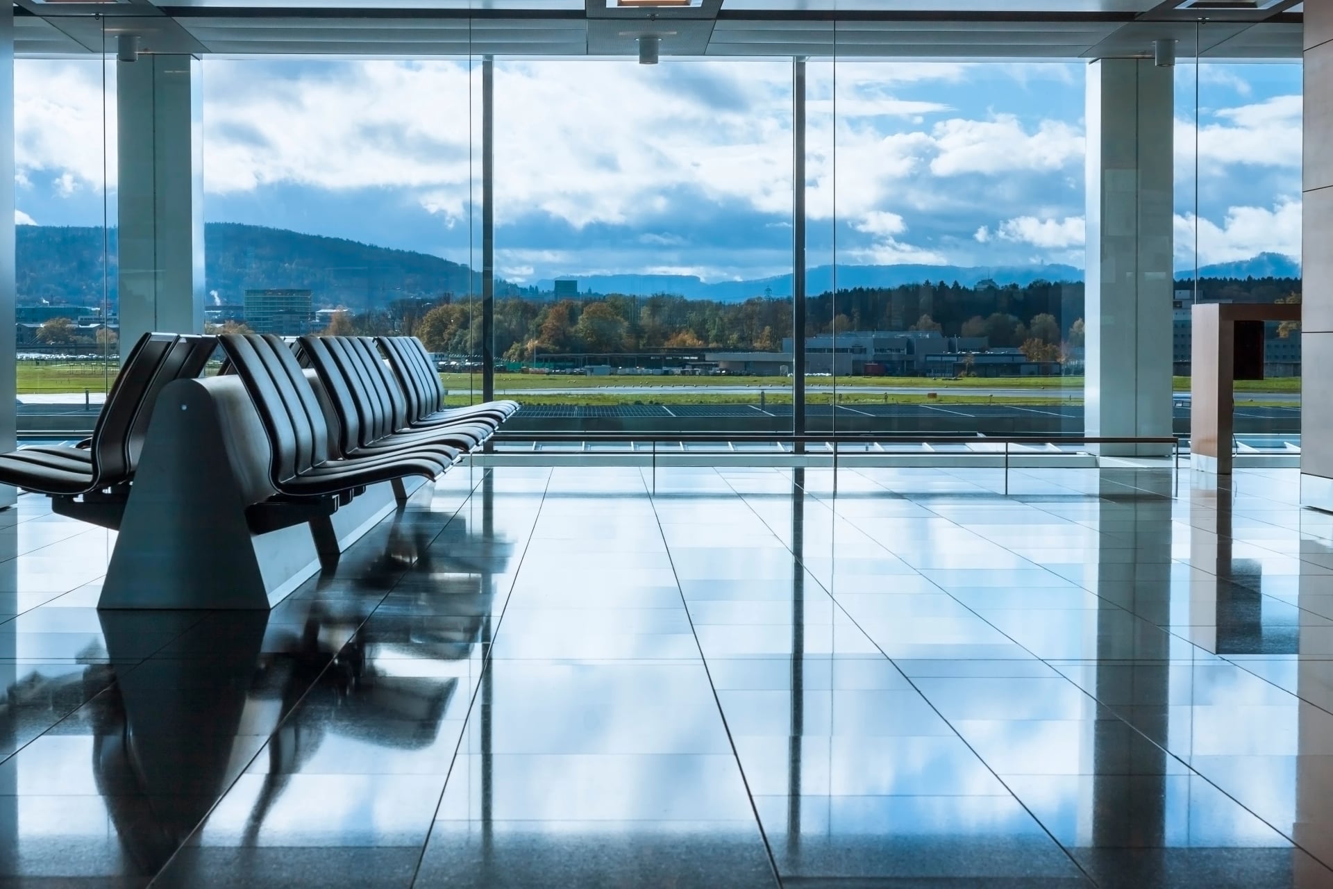 Wartebereich am Flughafen