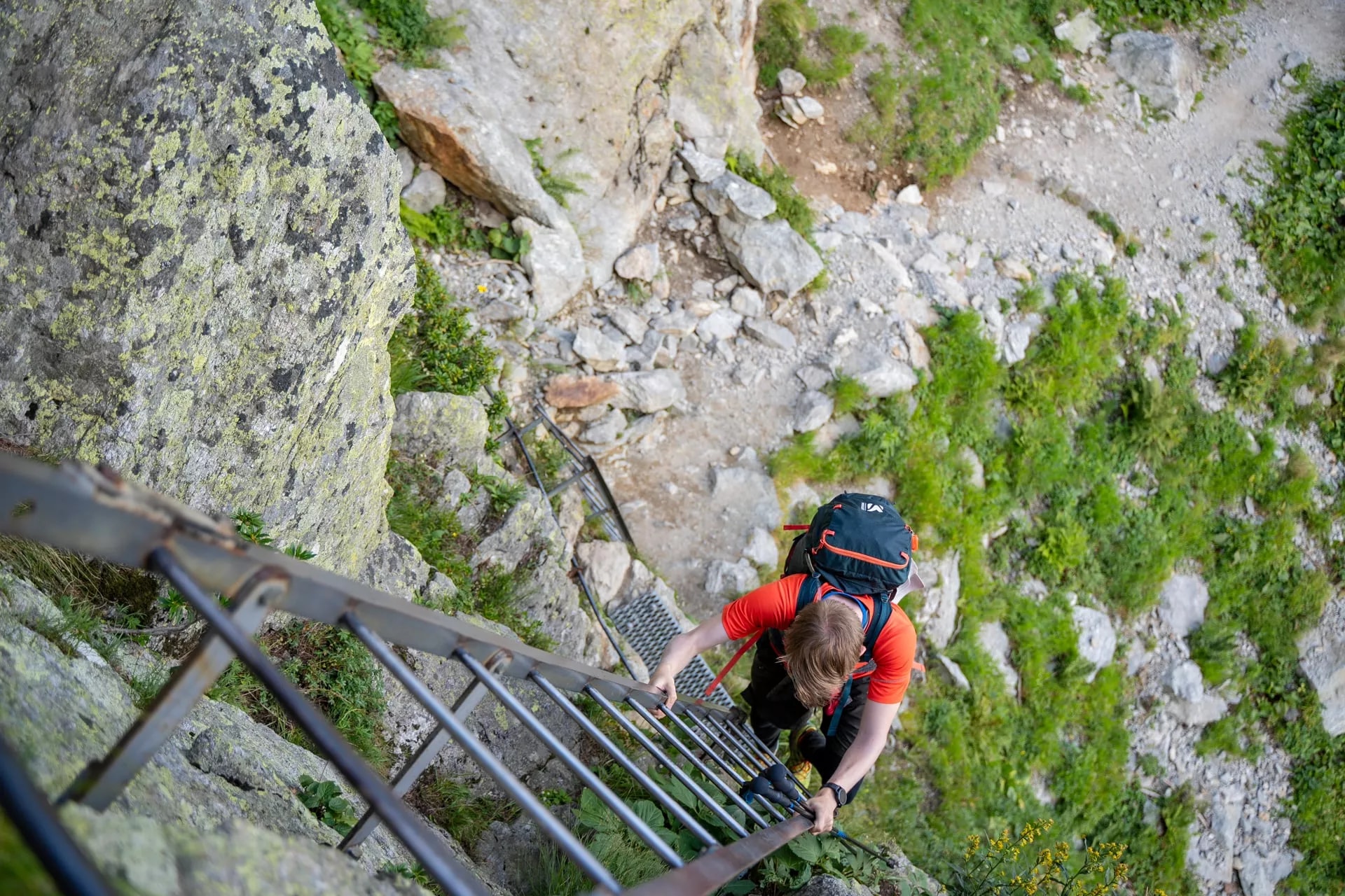 descending down tmb ladders