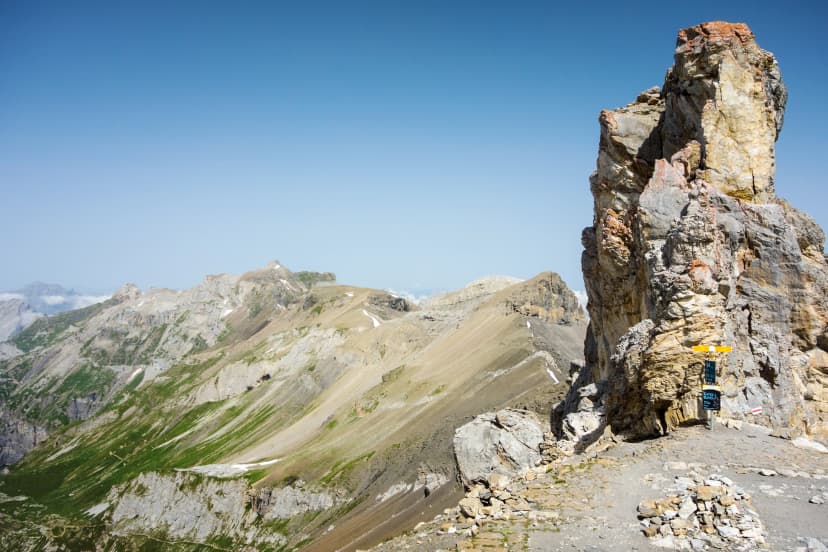 Hohtürli via Blüemlisalp vom Kiental nach Kandersteg, Berner Alpen, Schweiz.