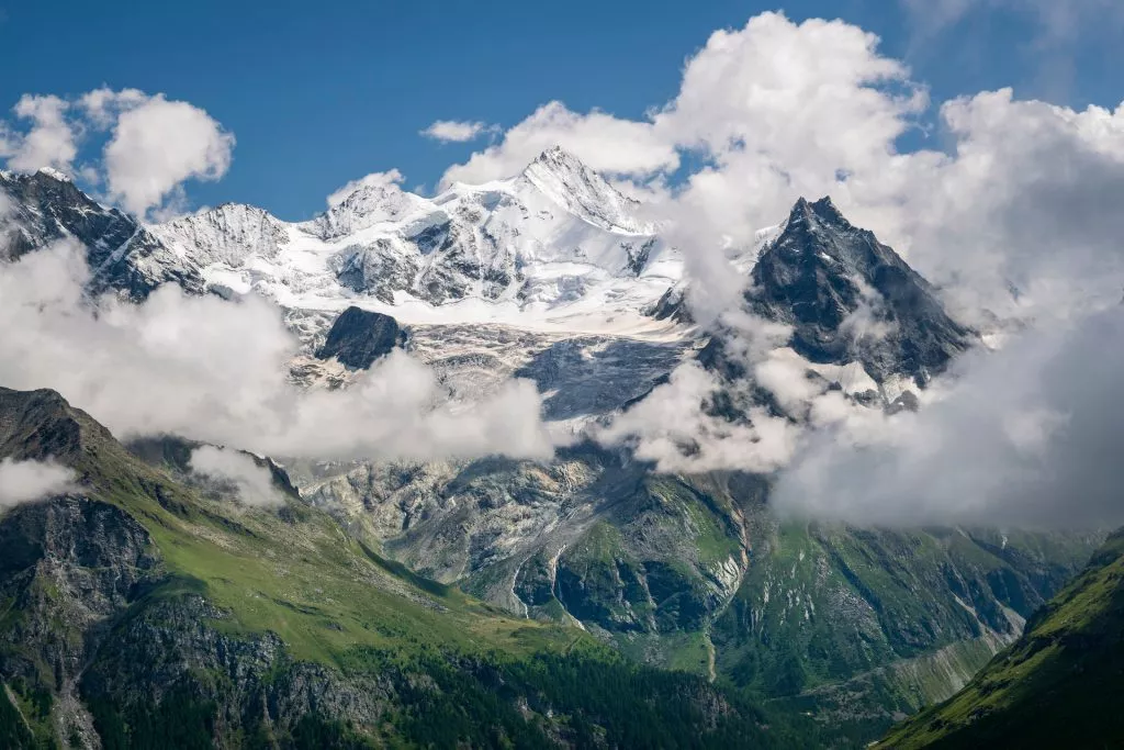 Majestic Weisshorn seen from Col de Sorebois