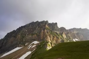 Mountains at the Surenenpass above Altdorf