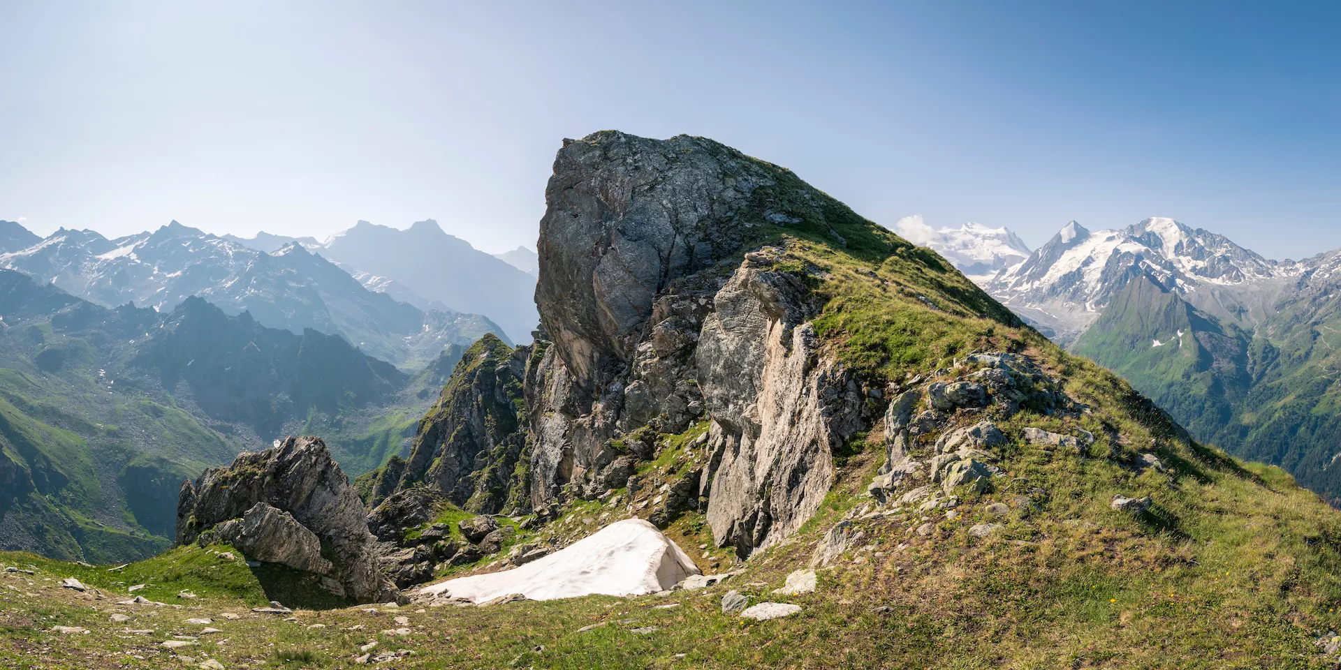 La vue depuis le chemin du Col Termin