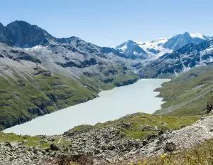 View of the Lac des Dix