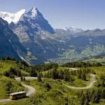 View to the mountain Eiger