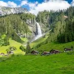 Wonderful Stauber Waterfall in the Schachen Valley