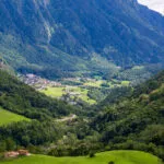 Campo di Blenio, panoramic view of the valley