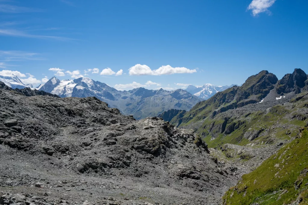 Contrasting view from Col du Louvie