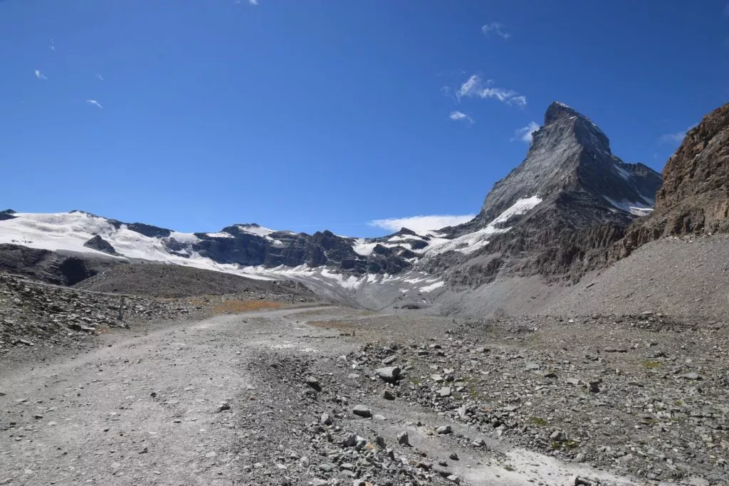 glacier trail from schwarzsee