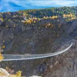 hanging bridge leading from belalp to riederalp