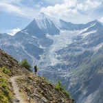 Hiking below Weisshorn