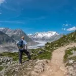 hiking the aletsch glacier panorama trail