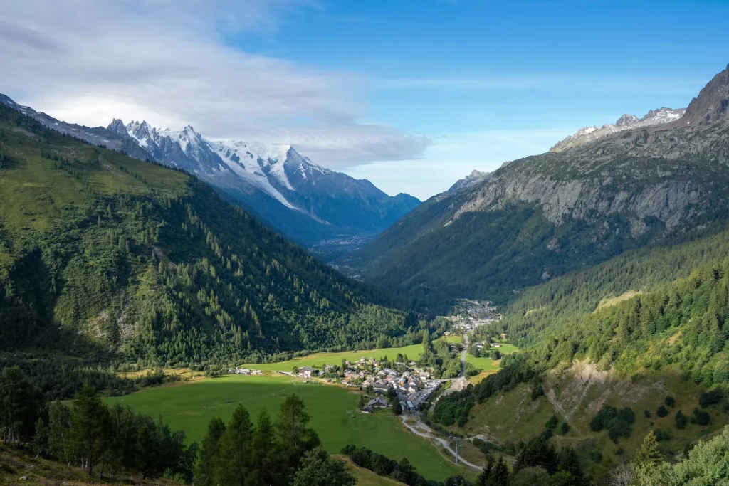 Leaving the Chamonix Valley behind