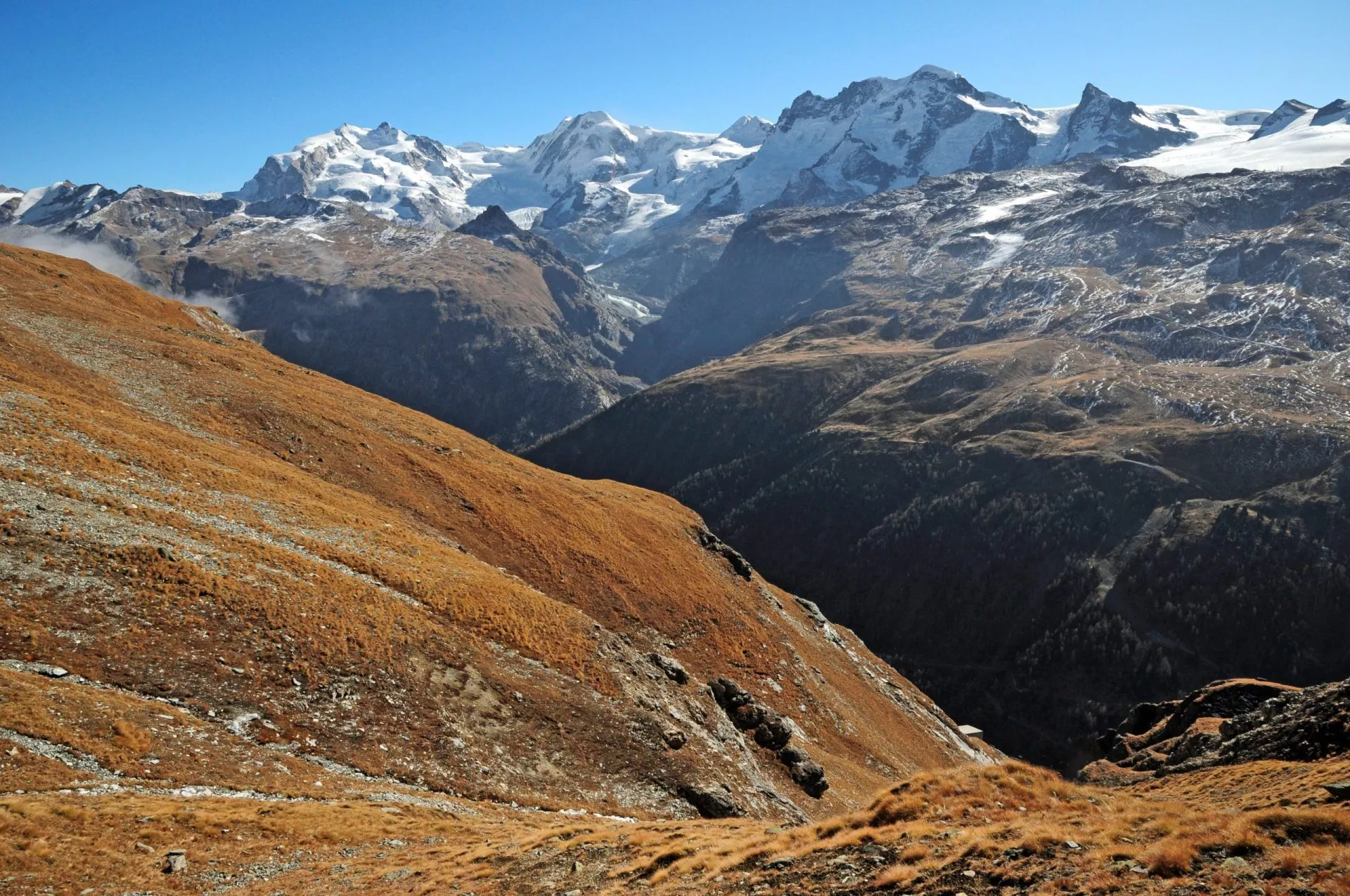 et tilbageblik på monte rosa-massivet