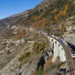 lotschberg railway is one of the most important in the alps