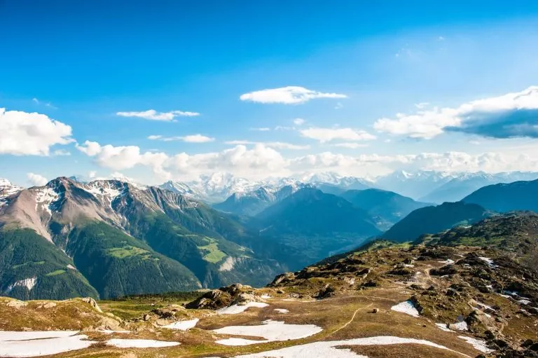 magnificent panorama on the trail