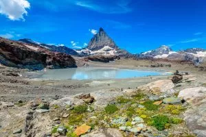 return back on the glacier trail