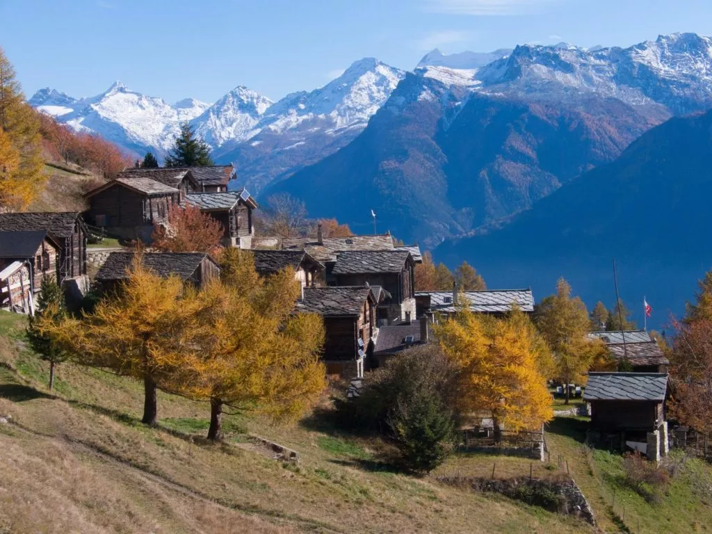 the idyllic village of ausserberg