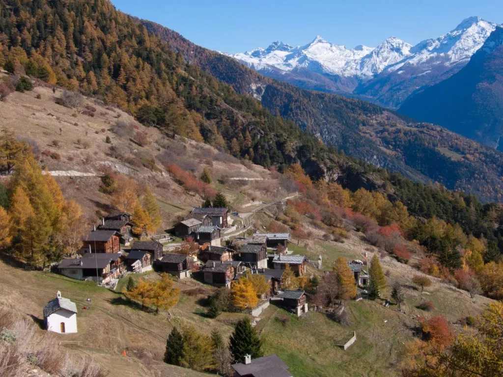 the southern flank of the rhonne valley