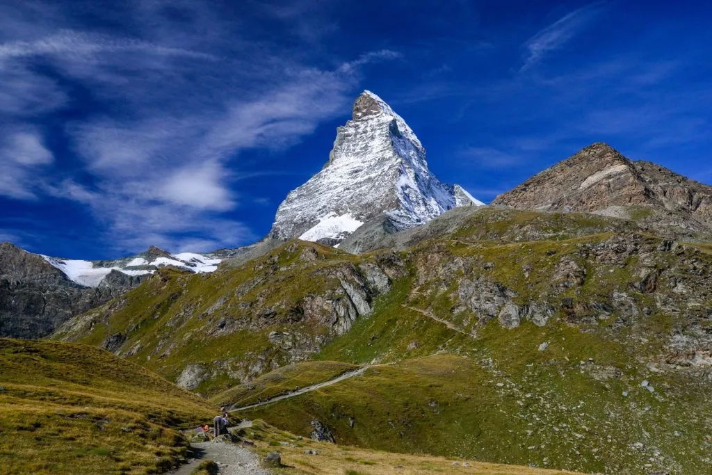 view from schwarzsee towards matterhorn