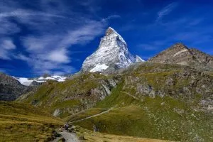 view from schwarzsee towards matterhorn