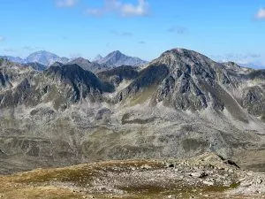 view over the albula alps